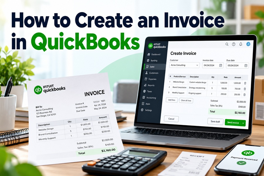 Your First QuickBooks Invoice Built Slowly: A Walkthrough to Follow With the Software Open
